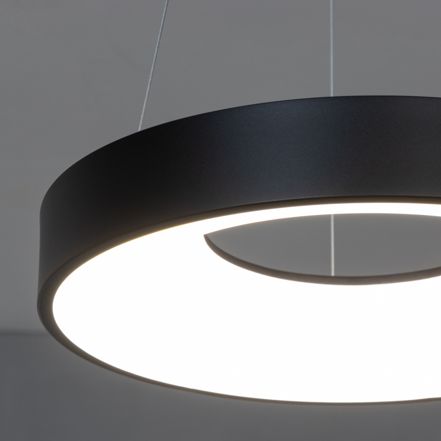 Brilagi - Lustre LED dimerizável suspenso por cabo FALCON II LED/67W/230V 3000-6500K diâmetro 40 cm preto + comando remoto