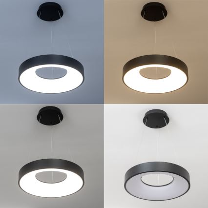 Brilagi - Lustre LED dimerizável suspenso por cabo FALCON II LED/67W/230V 3000-6500K diâmetro 40 cm preto + comando remoto