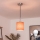 Brilagi - Pendente LED suspenso por cabo NUBILA 1xE27/60W/230V Ø 14 cm preto/laranja