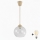 Brilagi - Pendente LED suspenso por cabo RETRO GLASS 1xE27/60W/230V Ø 25 cm bege/transparente