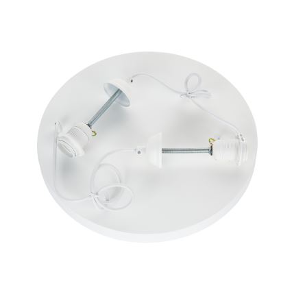 Brilagi - Pendente suspenso por cabo WABI SABI, 2xE27/40W/230V, Ø 45 cm, branco