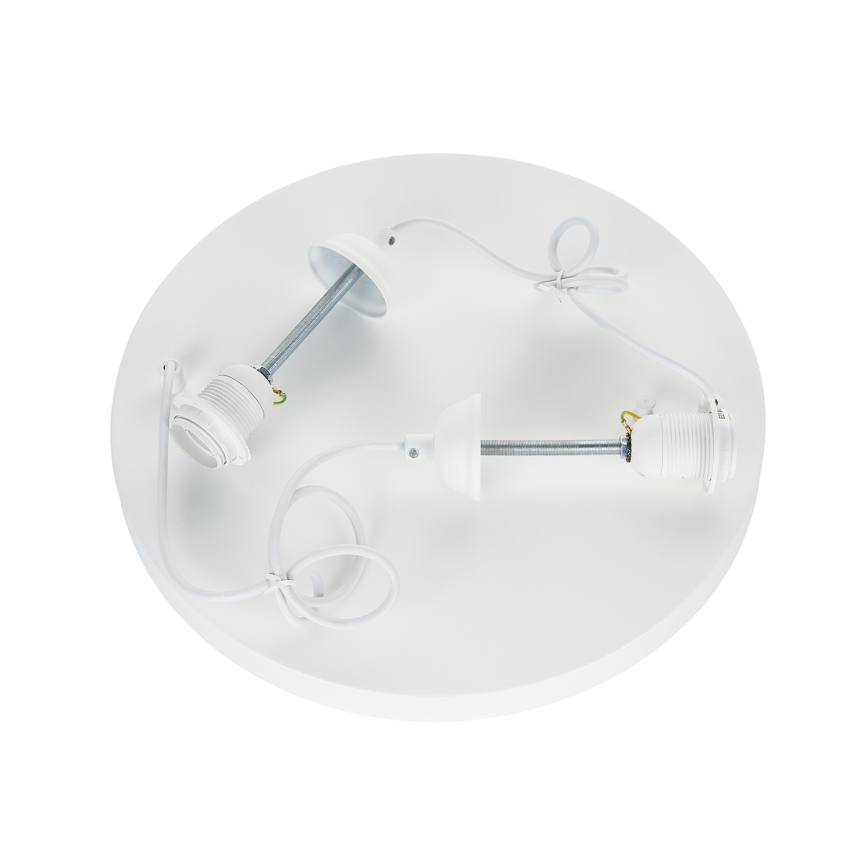 Brilagi - Pendente suspenso por cabo WABI SABI, 2xE27/40W/230V, Ø 45 cm, branco
