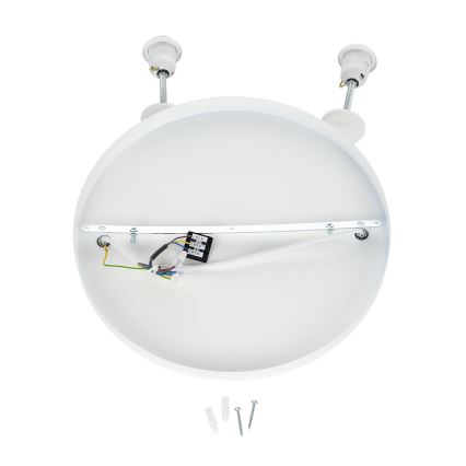Brilagi - Pendente suspenso por cabo WABI SABI, 2xE27/40W/230V, Ø 45 cm, branco