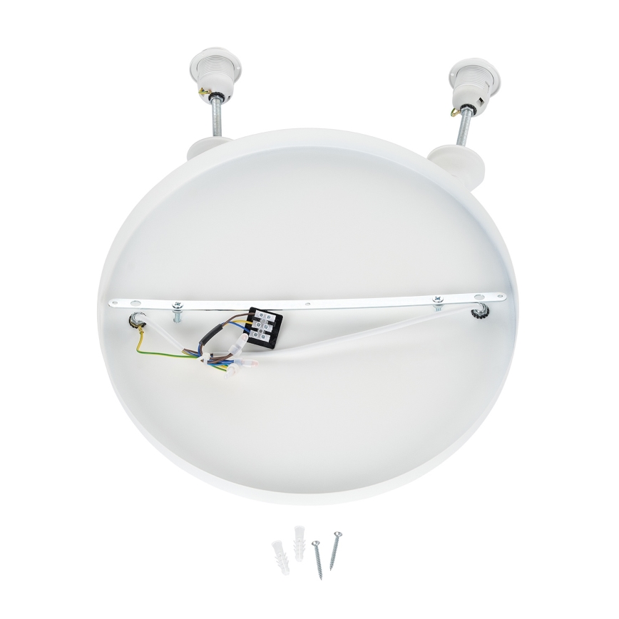 Brilagi - Pendente suspenso por cabo WABI SABI, 2xE27/40W/230V, Ø 45 cm, branco