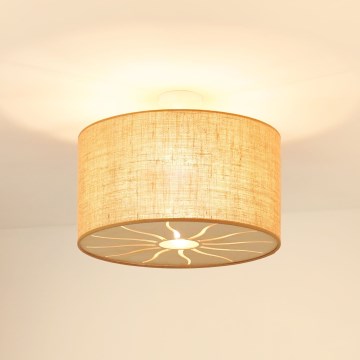 Brilagi - Plafon COUNTRY ROLLER 1xE27/15W/230V diâmetro 45 cm bege