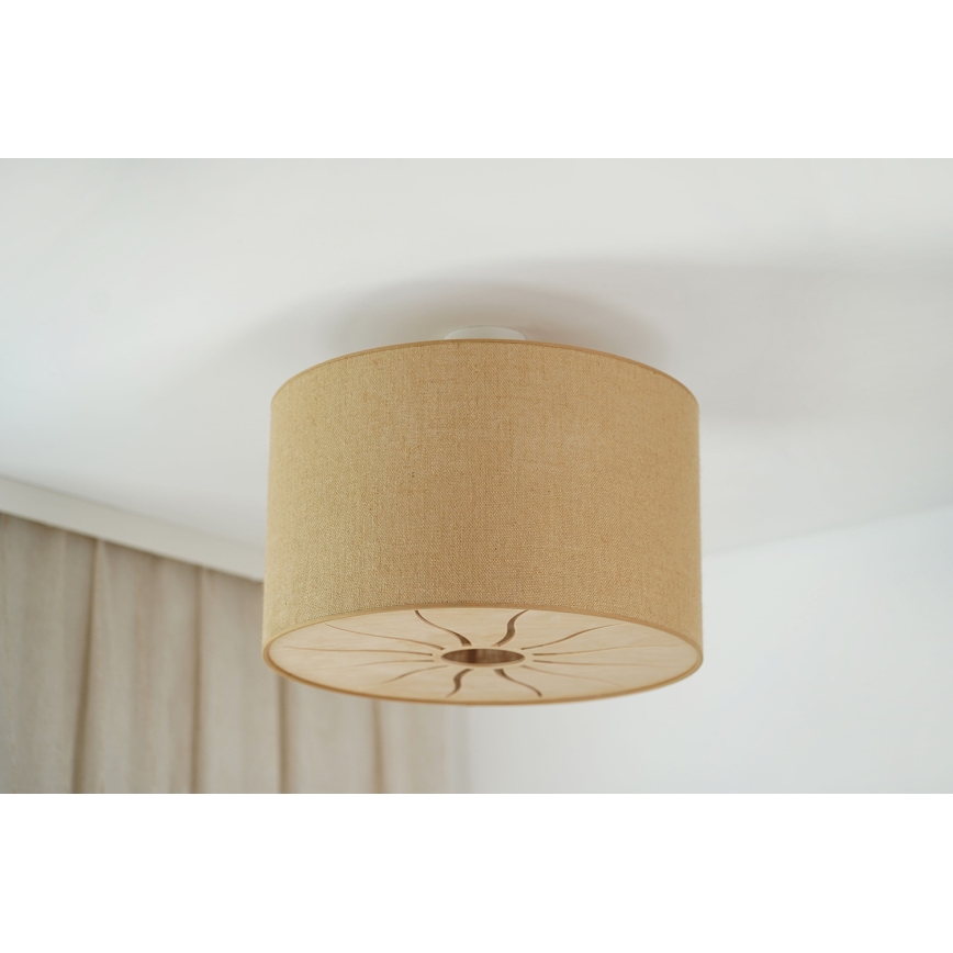 Brilagi - Plafon COUNTRY ROLLER 1xE27/15W/230V diâmetro 45 cm bege