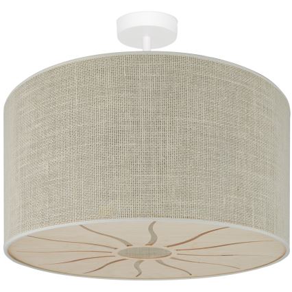 Brilagi - Plafon COUNTRY ROLLER 1xE27/15W/230V diâmetro 45 cm creme