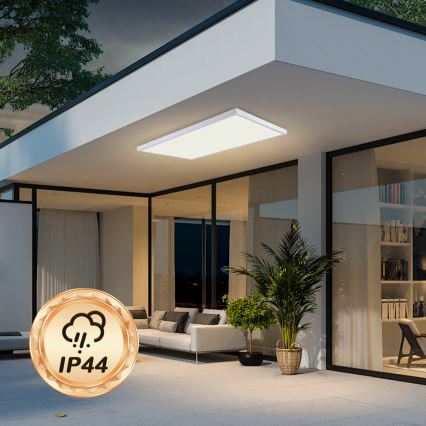 Brilagi - Candeeiro de tecto LED para casa de banho FRAME LED/96W/230V 120x60 cm 3000/4000/6000K IP44 branco