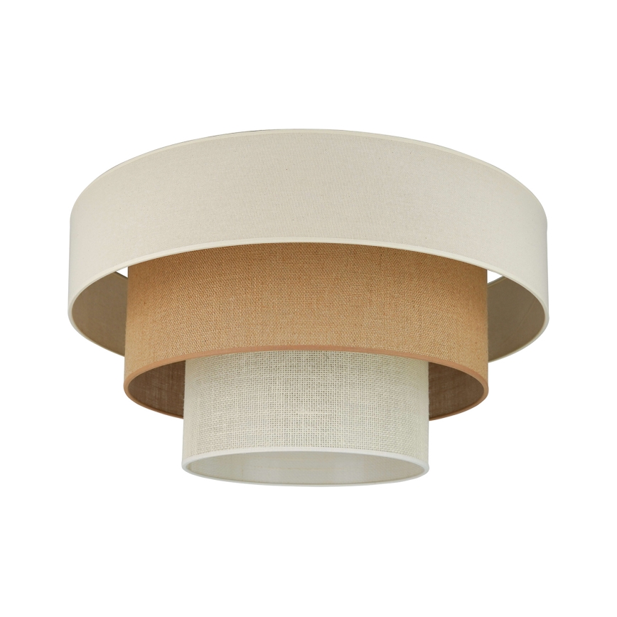 Brilagi - Luminária de teto DENVER LUNETA 1xE27/15W/230V diâmetro 45 cm bege/marrom/creme