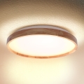 BRILAGI - Plafon LED ALSON LED/24W/230V, diâmetro 29,5 cm, carvalho