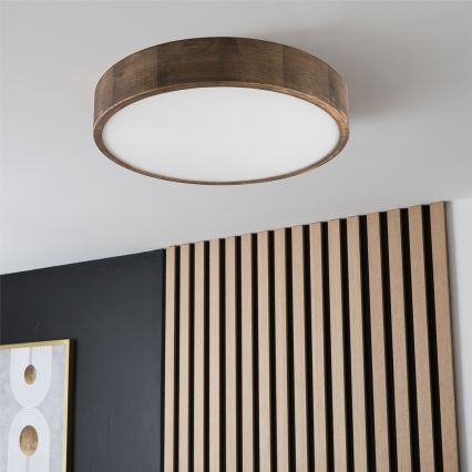 Brilagi - Luminária de Teto LED CARVALHO 3xE27/60W/230V carvalho nogueira diâmetro 47 cm