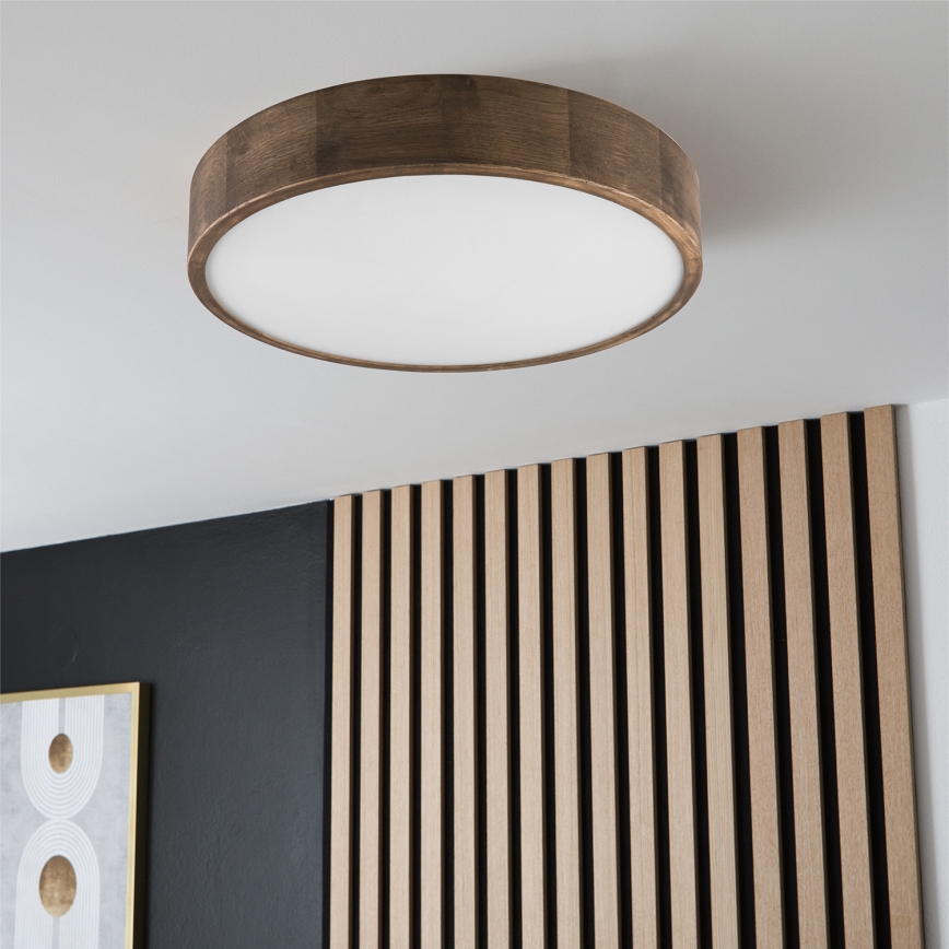 Brilagi - Luminária de Teto LED CARVALHO 3xE27/60W/230V carvalho nogueira diâmetro 47 cm