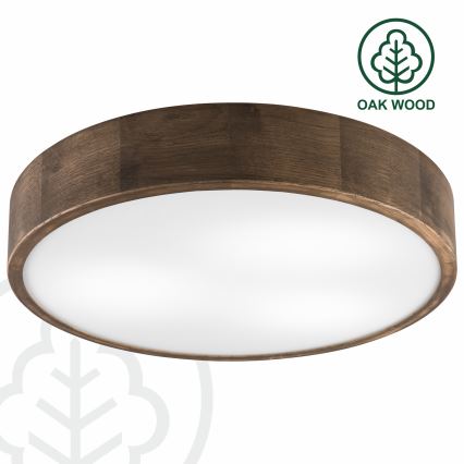 Brilagi - Luminária de Teto LED CARVALHO 3xE27/60W/230V carvalho nogueira diâmetro 47 cm