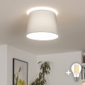 Brilagi - Plafon LED CERIA 1xE27/40W/230V diâmetro 30 cm cinzento