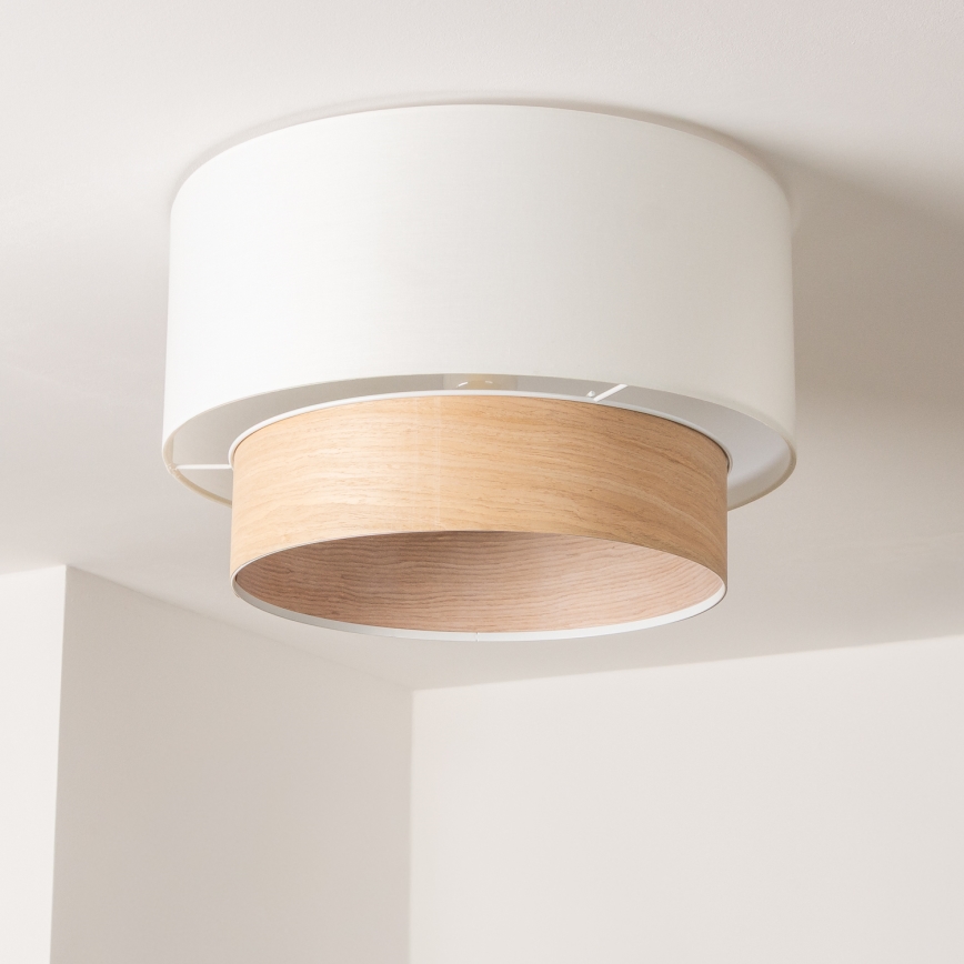 Brilagi - Plafon LED CERIA 1xE27/40W/230V Ø 50 cm branco/bege