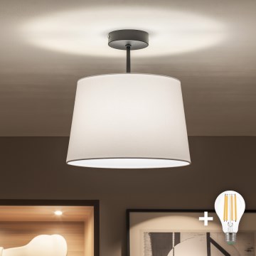 Brilagi - Plafon LED CERIA 1xE27/60W/230V Ø 30 cm preto/branco