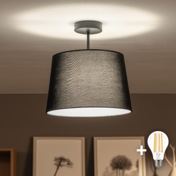 Brilagi - Plafon LED CERIA 1xE27/60W/230V Ø 30 cm preto