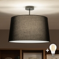 Brilagi - Plafon LED CERIA 1xE27/60W/230V Ø 45 cm preto