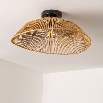 Brilagi - Plafon LED CERIA BOHO 1xE27/40W/230V Ø 50 cm castanho