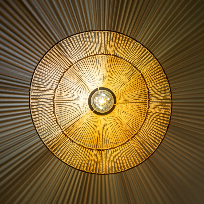 Brilagi - Plafon LED CERIA BOHO 1xE27/40W/230V Ø 50 cm castanho