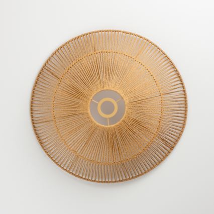 Brilagi - Plafon LED CERIA BOHO 1xE27/40W/230V Ø 50 cm castanho