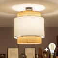Brilagi - Plafon LED CERIA de sobrepor 1xE27/60W/230V diâmetro 40 cm preto/bege/branco