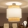 Brilagi - Plafon LED CERIA de sobrepor 1xE27/60W/230V diâmetro 40 cm preto/bege/branco