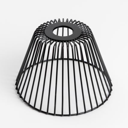 Brilagi - Plafon LED CERIA WIRE 1xE27/40W/230V Ø 21 cm preto/carvalho