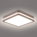 Brilagi - Plafon LED de exterior BENE LED/24W/230V 26x26 cm castanho IP54