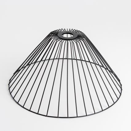 Brilagi - Plafon LED de montagem superficial CERIA WIRE 1xE27/40W/230V diâmetro 45 cm preto/carvalho