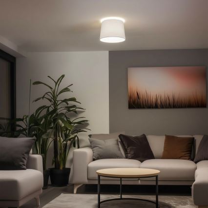 Brilagi - Plafon LED de sobrepor CERIA 1xE27/40W/230V Ø 30 cm branco