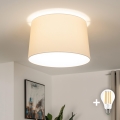 Brilagi - Plafon LED de Sobrepor CERIA 1xE27/40W/230V Ø45 cm, bege