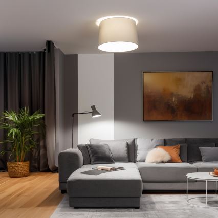 Brilagi - Plafon LED de superfície CERIA 1xE27/40W/230V Ø 45 cm cinzento