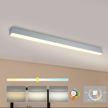 Brilagi - Plafon LED de tecto para casa de banho SLEEKLINE LED/40W/230V 3000/4500/6000K prateado IP44