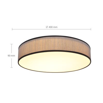 Brilagi - Luminária de teto LED regulável AURORA LED/48W/230V 3000-6500K diâmetro 40 cm + controlo remoto