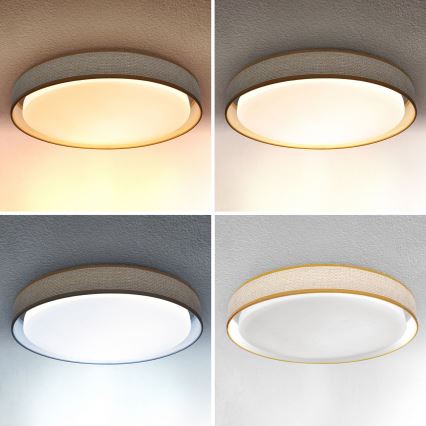 Brilagi - Luminária de teto LED dimmerizável KIANIA LED/48W/230V 3000-6500K diâmetro 43 cm + comando à distância