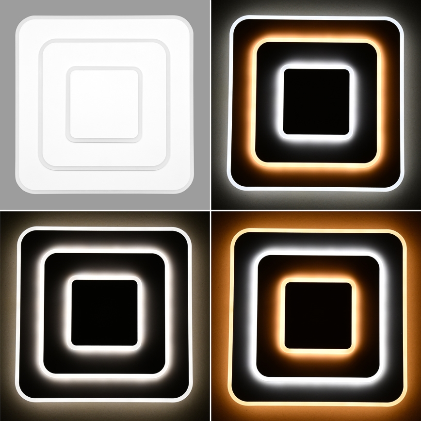 Brilagi - Luminária de teto LED dimmerizável MODERN LED/72W/230V 2700-6500K 46,6x46,6 cm + controlo remoto