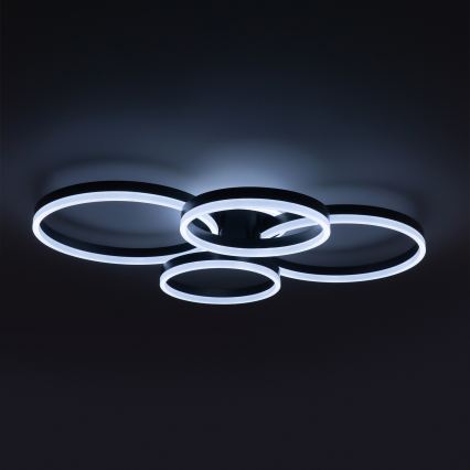 Brilagi - Luminária de teto LED dimável ORBITS LED/52W/230V 3000-6000K + controlo remoto