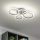 Brilagi - Plafon LED dimerizável de montagem superficial ORBITS LED/50W/230V 3000-6500K preto + controlo remoto