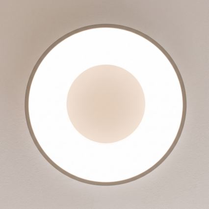 BRILAGI - Candeeiro de tecto LED regulável FALCON II LED/67W/230V 3000-6500K Ø 40 cm branco/bege + controlo remoto