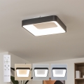BRILAGI - Plafon LED dimerizável FALCON II LED/80W/230V 3000-6500K 40x40 cm preto + controlo remoto