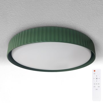 Brilagi - Plafon LED dimerizável LUCIA LED/48W/230V 3000-6500K Ø 41 cm verde + comando à distância