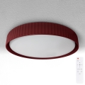 Brilagi - Plafon LED dimerizável LUCIA LED/48W/230V 3000-6500K Ø 41 cm vermelho + comando remoto