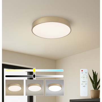 Brilagi - Plafon LED dimerizável POOL LED/48W/230V 3000-6000K Ø 40 cm dourado + controlo remoto