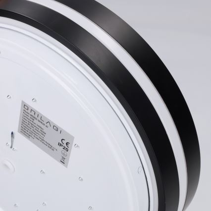 Brilagi - Plafon LED NAOMI LED/24W/230V Ø 28,5 cm preto