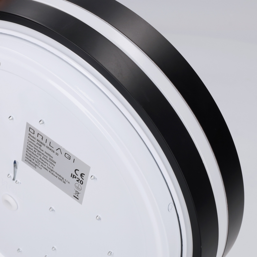 Brilagi - Plafon LED NAOMI LED/24W/230V Ø 28,5 cm preto