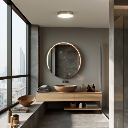 Brilagi - Plafon LED para casa de banho POOL LED/24W/230V 3000/4000/5500K Ø 30 cm IP54 bronze