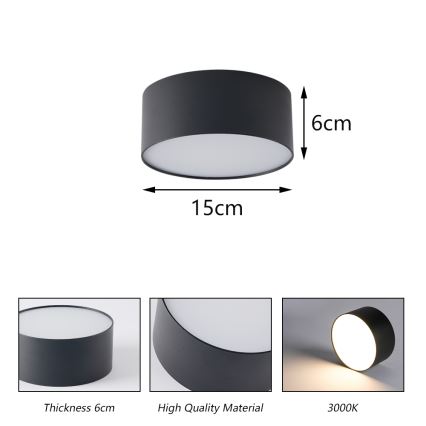 Brilagi - Plafon LED para casa de banho FORIS LED/20W/230V Ø 15 cm branco IP44