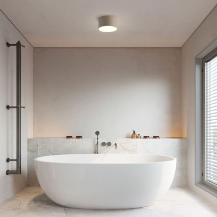 Brilagi - Luminária de teto LED para casa de banho FORIS LED/9W/230V Ø 9 cm bege IP44 CRI 90