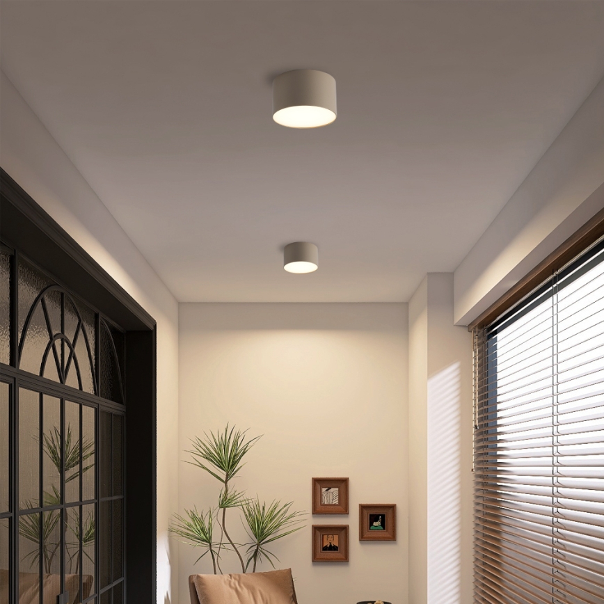 Brilagi - Luminária de teto LED para casa de banho FORIS LED/9W/230V Ø 9 cm bege IP44 CRI 90